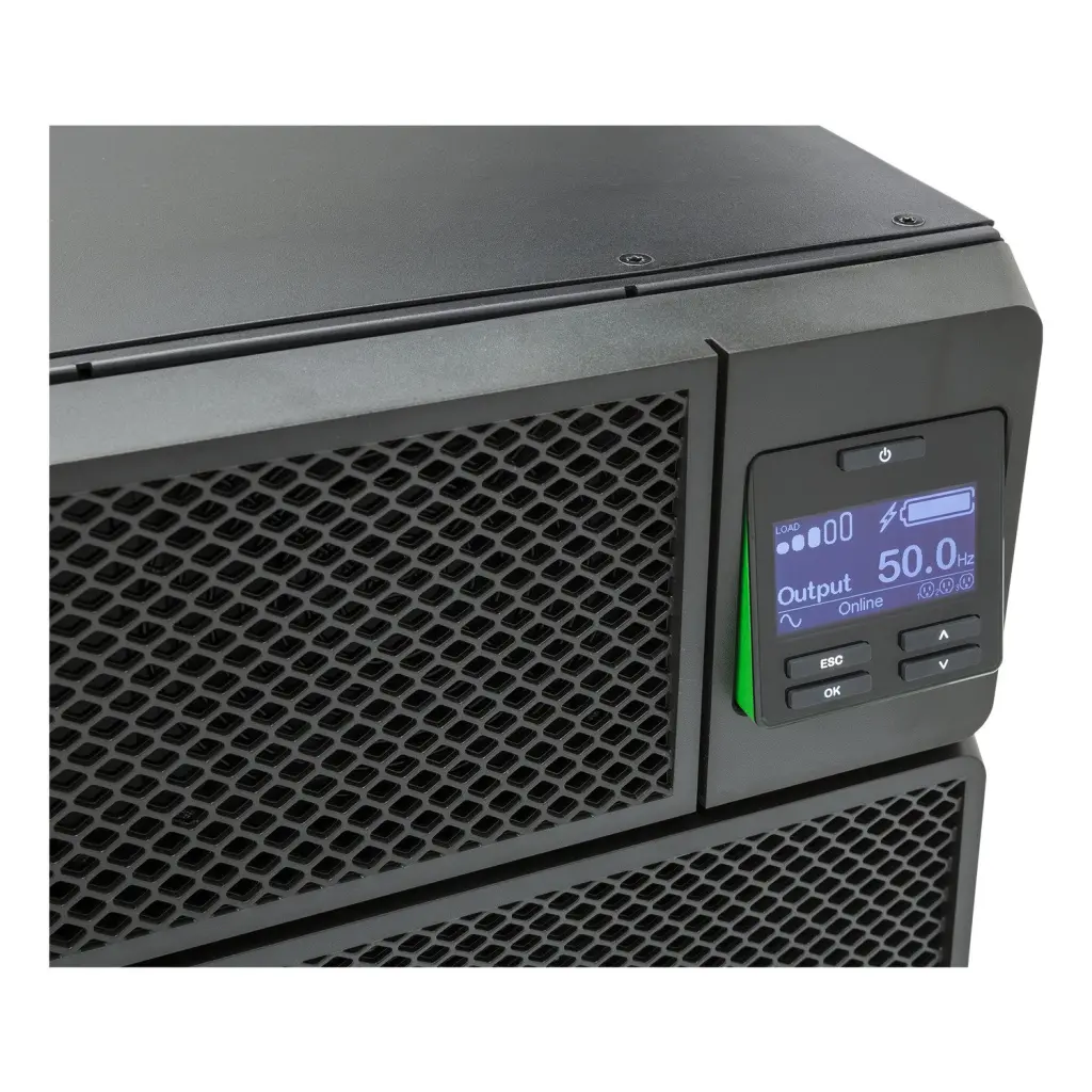 APC Smart-UPS SRT On-Line 10000VA Rackmount 6U 230V/400V 6x C13 4x C19 Outlets Network Card+SmartSlot