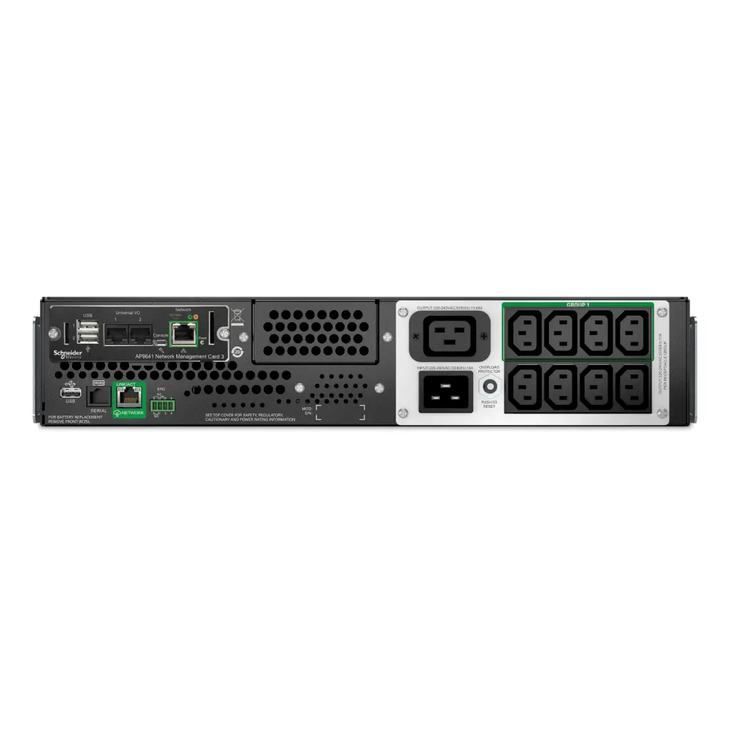 APC Smart-UPS 3000VA Lithium-ion Rack 2U 230V 8x IEC C13 1x IEC C19 SmartConnect with Network Management Card AVR LC