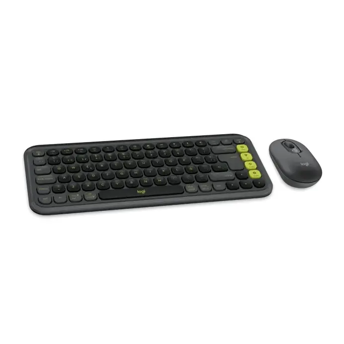 Logitech Pop Icon Combo Wireless Graphite Keyboard and Mouse Set