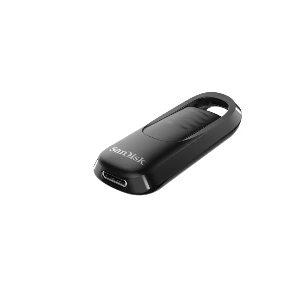 SanDisk Ultra Slider 256GB USB-C Retractable Connector Black Flash Drive