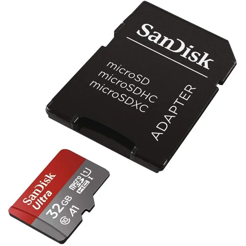 SanDisk 32GB Ultra A1 120MBs MicroSDXC and Adapter