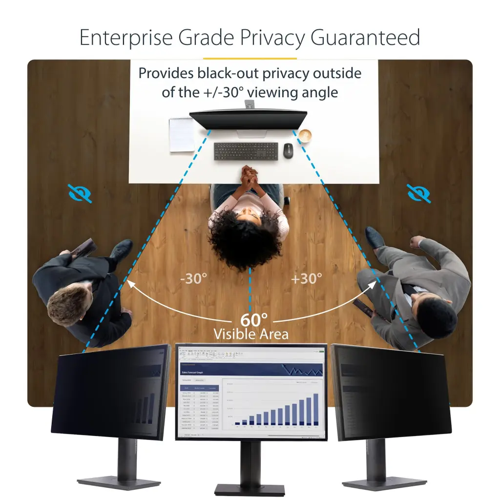 Startech.com 27 Inch Privacy Screen Hanging Acrylic