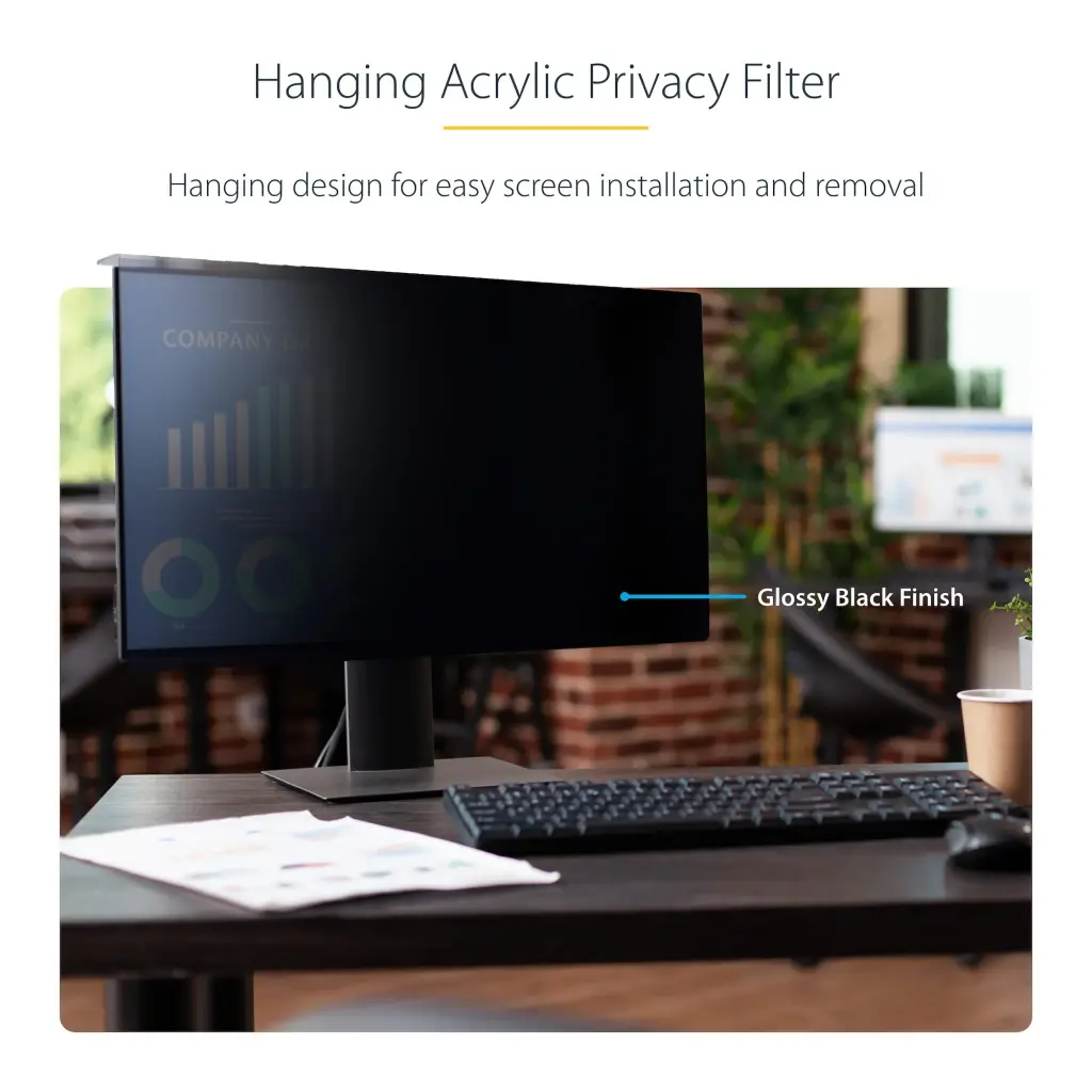 Startech.com 27 Inch Privacy Screen Hanging Acrylic