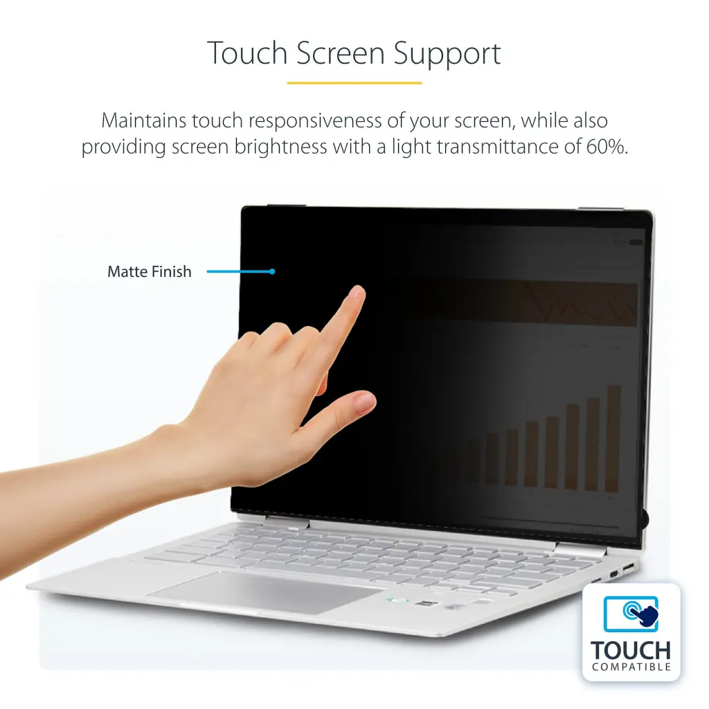 Startech.com 14 Inch Touch Privacy Screen Anti Glare