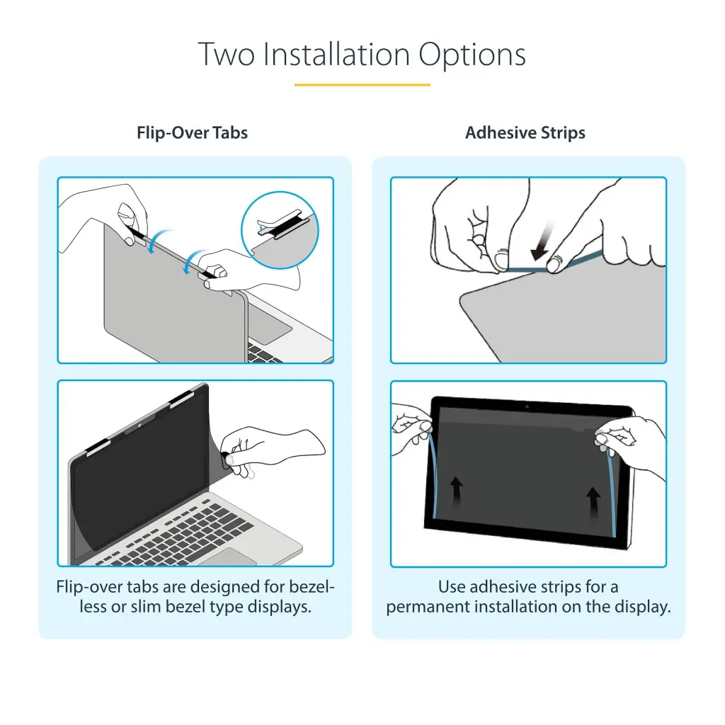 Startech.com 14 Inch Touch Privacy Screen Anti Glare