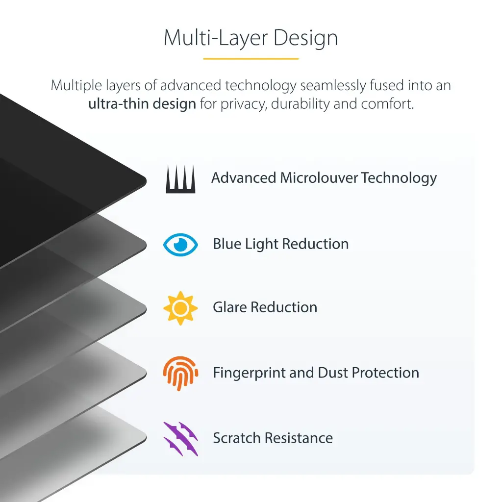 Startech.com 13.5 Inch Touch Privacy Screen Anti Glare