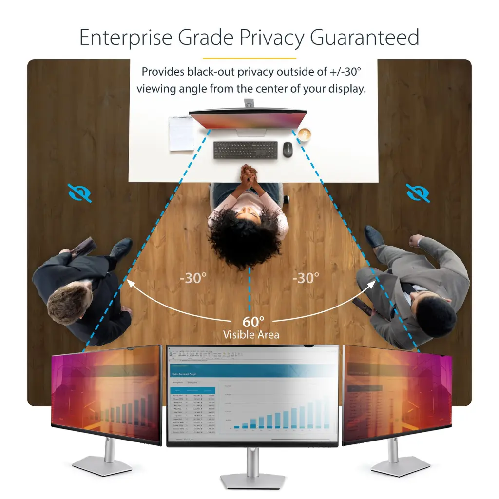 Startech.com 27 Inch 16.9 Gold Monitor Privacy Screen Reversible Glossy