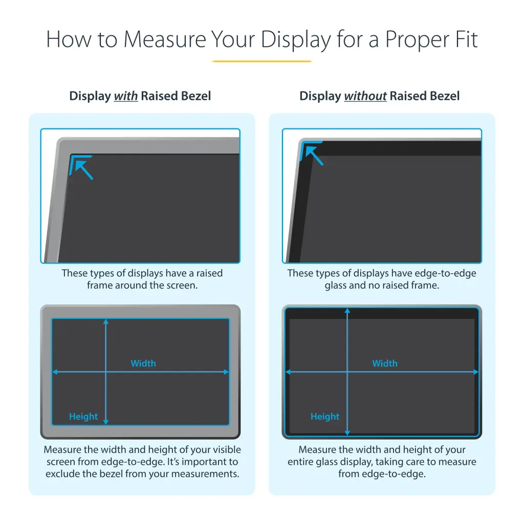 Startech.com 27 Inch 16.9 Gold Monitor Privacy Screen Reversible Glossy