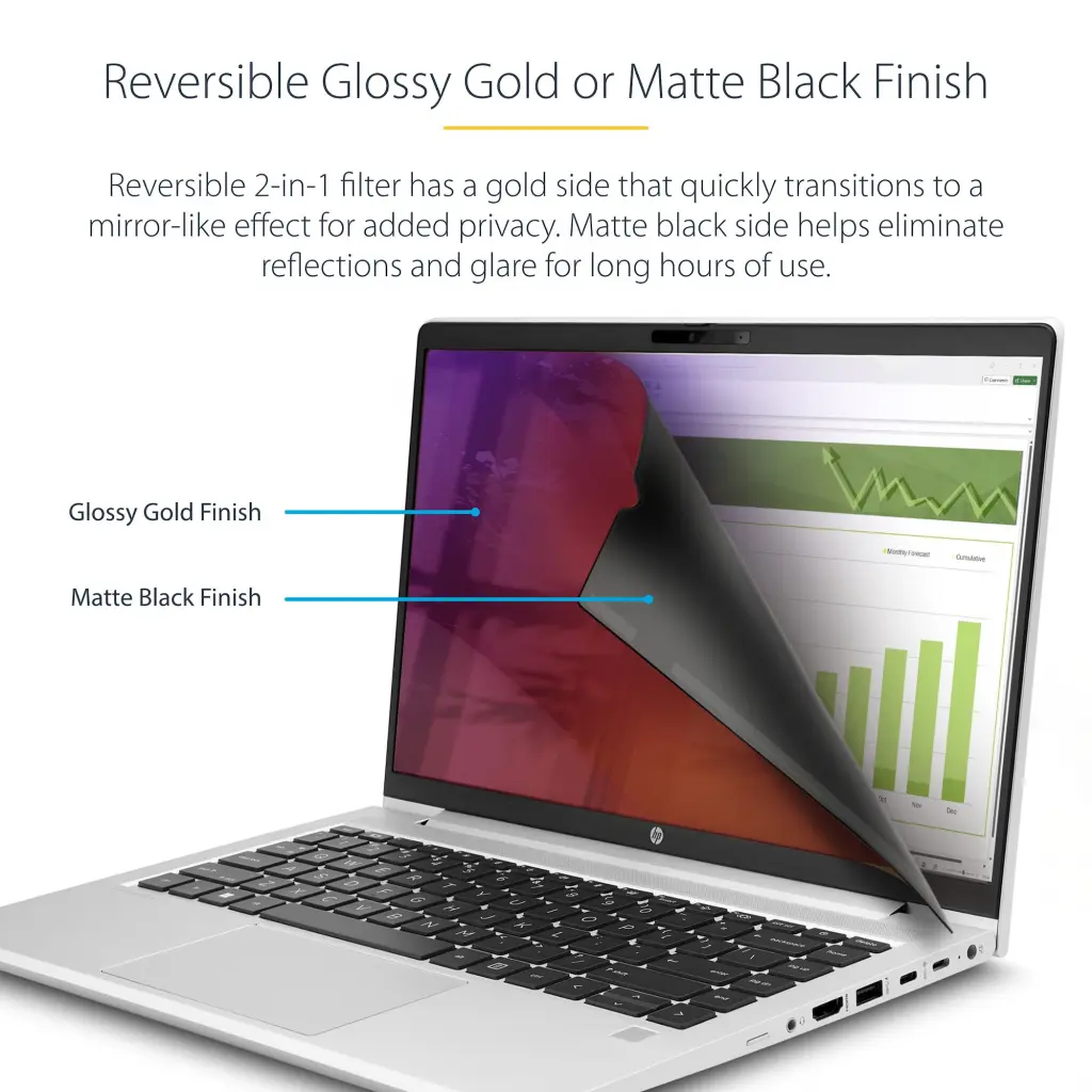 Startech.com 14 Inch Laptop Privacy Screen Reversible Gold Filter