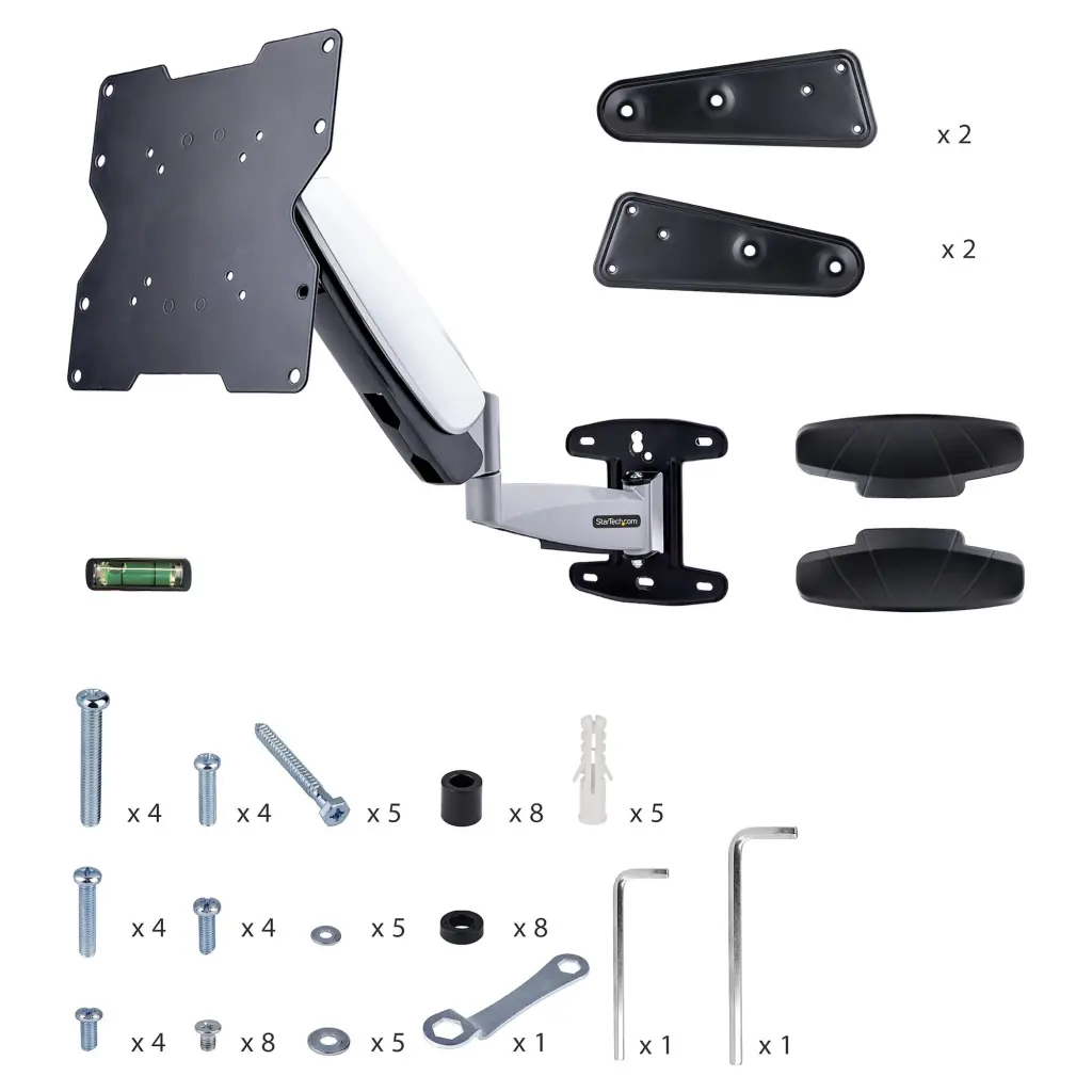 StarTech.com VESA TV Full Motion Wall Mount for 23 Inch to 55 Inch Displays Maximum Weight 30kg