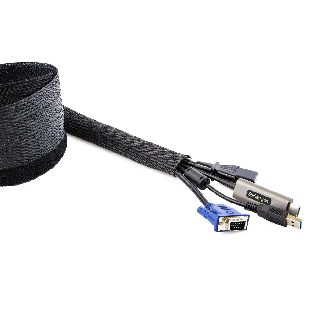 StarTech.com Cable Management Sleeve Wire Wraps