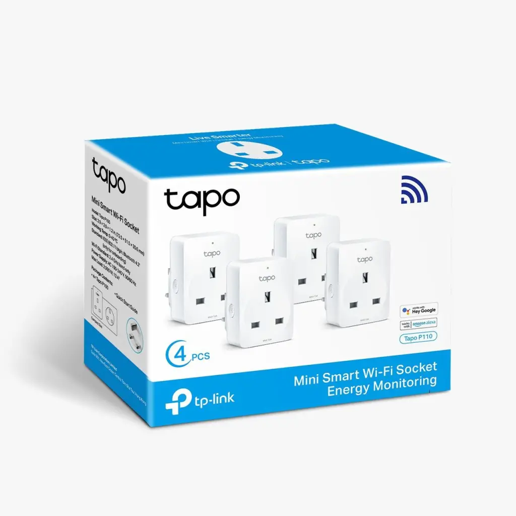 TP-LINK Tapo P110 V1 Mini Wireless Smart Plugs 4 Pack