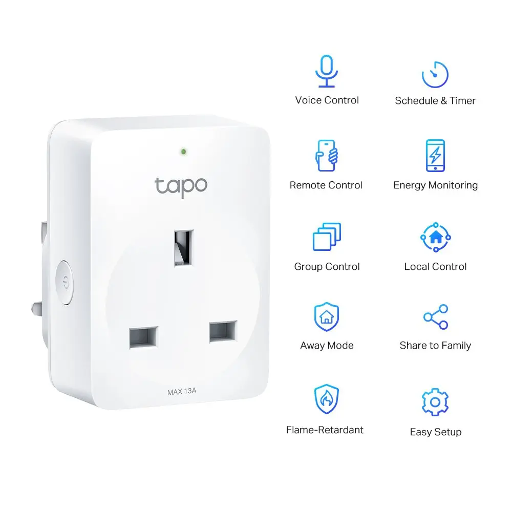 TP-Link Tapo Mini Smart Wi-Fi Socket with Energy Monitoring