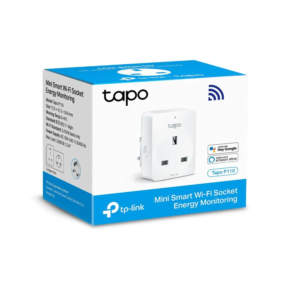 TP-Link Tapo Mini Smart Wi-Fi Socket with Energy Monitoring