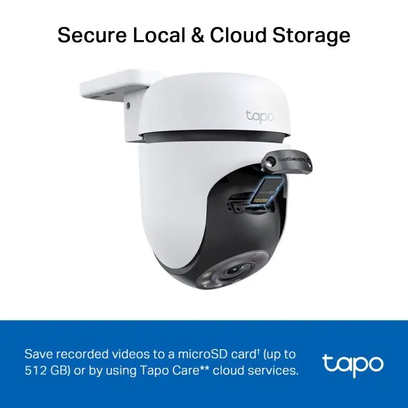 TP-Link Tapo C510W Outdoor Pan Tilt Security Wi-Fi Camera 2 Twin Pack