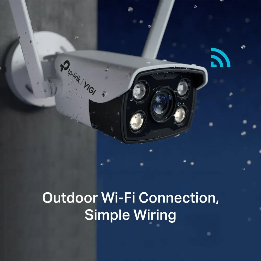 TP-Link VIGI 4MP Outdoor Full-Colour Wi-Fi Bullet Network Camera