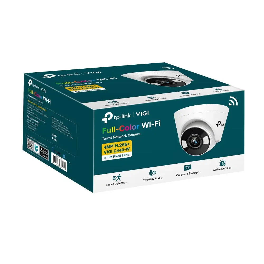 TP-Link VIGI 4MP Full-Colour Wi-Fi Turret Network Camera