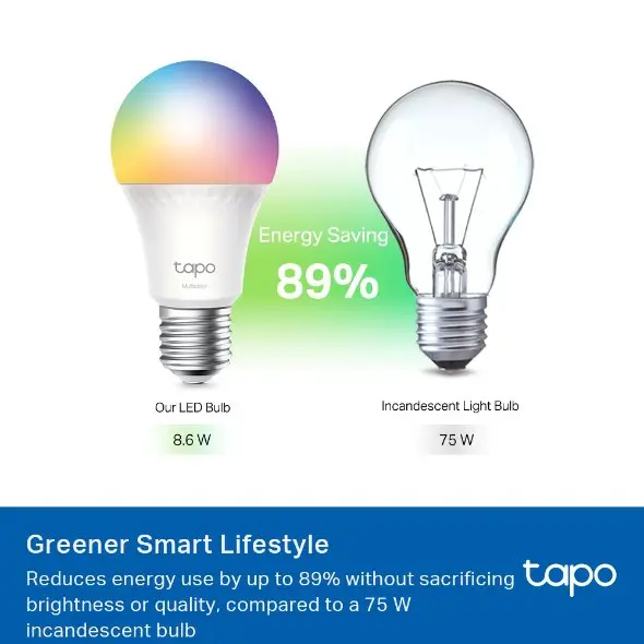 TP-Link Tapo Smart Wi-Fi Multicolour Light Bulb