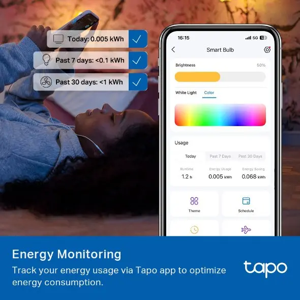 TP-Link Tapo Smart Wi-Fi Multicolour Light Bulb