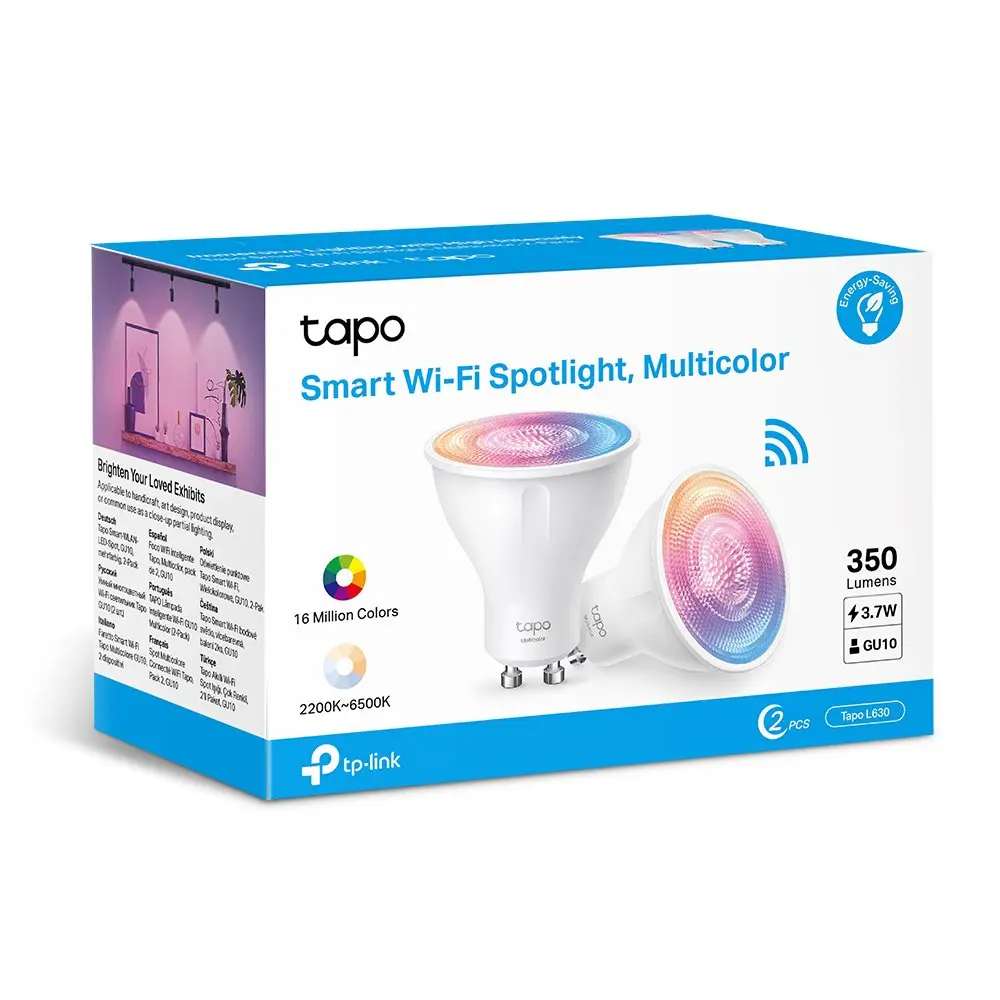 TP-Link Tapo Smart Wi-Fi Spotlight Lightbulb 2 Pack