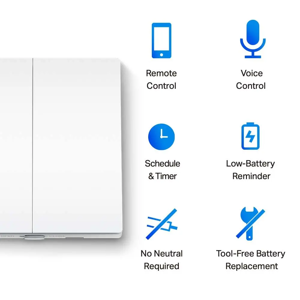 TP-Link Tapo Smart Switch 2-Gang 1-Way