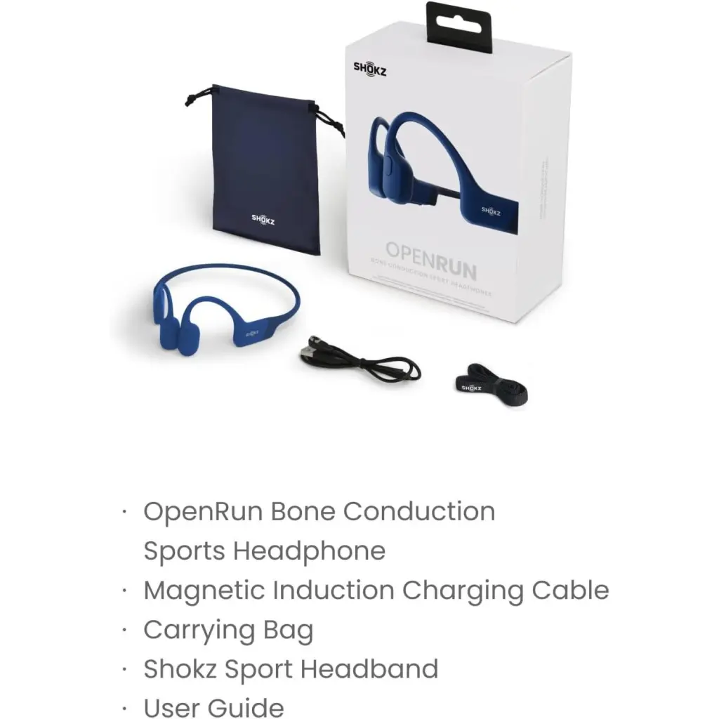 Shokz OpenRun Mini Blue Bone Conduction Stereo Bluetooth Headset