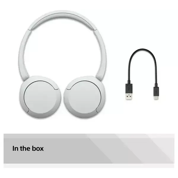 Sony WH-CH520 Headset Wireless Head-band Calls Music USB Type-C Bluetooth White