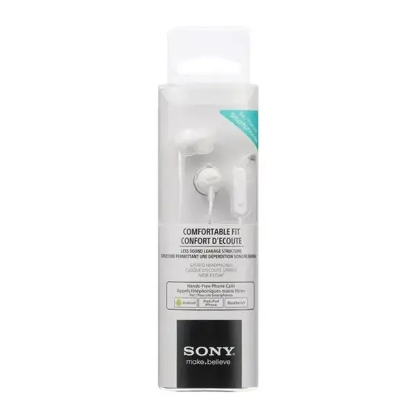 Sony MDR-EX15AP White Wired Earphones