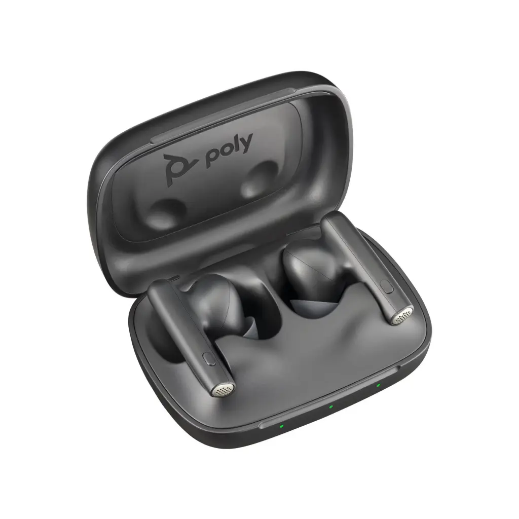 HP Poly Voyager Free 60 UC Wireless Bluetooth Earbuds with Charging Case