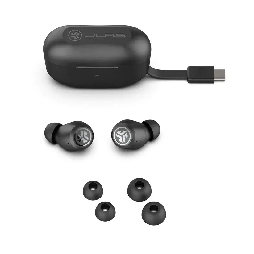 JLab Audio JBuds Active Noise Cancellation True Wireless Ear Buds with Charging Case