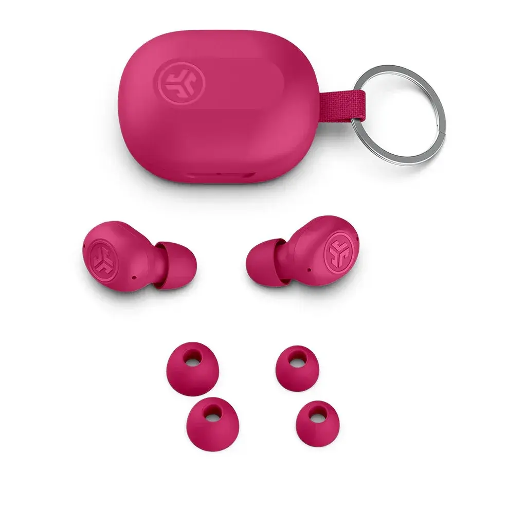 JLab Audio JBuds Pink Mini True Wireless Earbuds with Charging Case