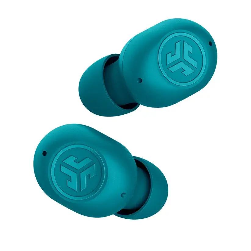 JLab Audio JBuds Mini True Wireless Stereo Bluetooth Aqua Earbuds with Charging Case