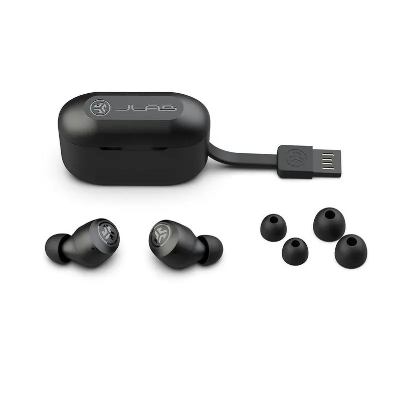 JLab Audio GO Air POP True Wireless Bluetooth Stereo Headset Ear Buds Black