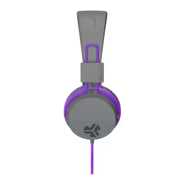 JLab Audio JBuddies Studio Over Ear Folding Kids Headphones Purple Grey