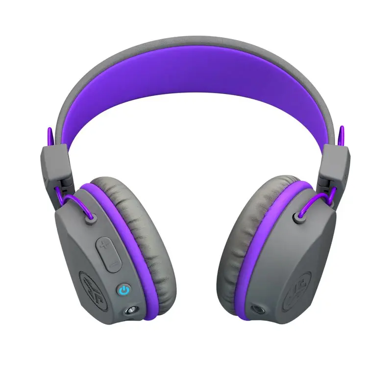 JLab Audio JBuddies Kids Wireless Headphones Grey Purple