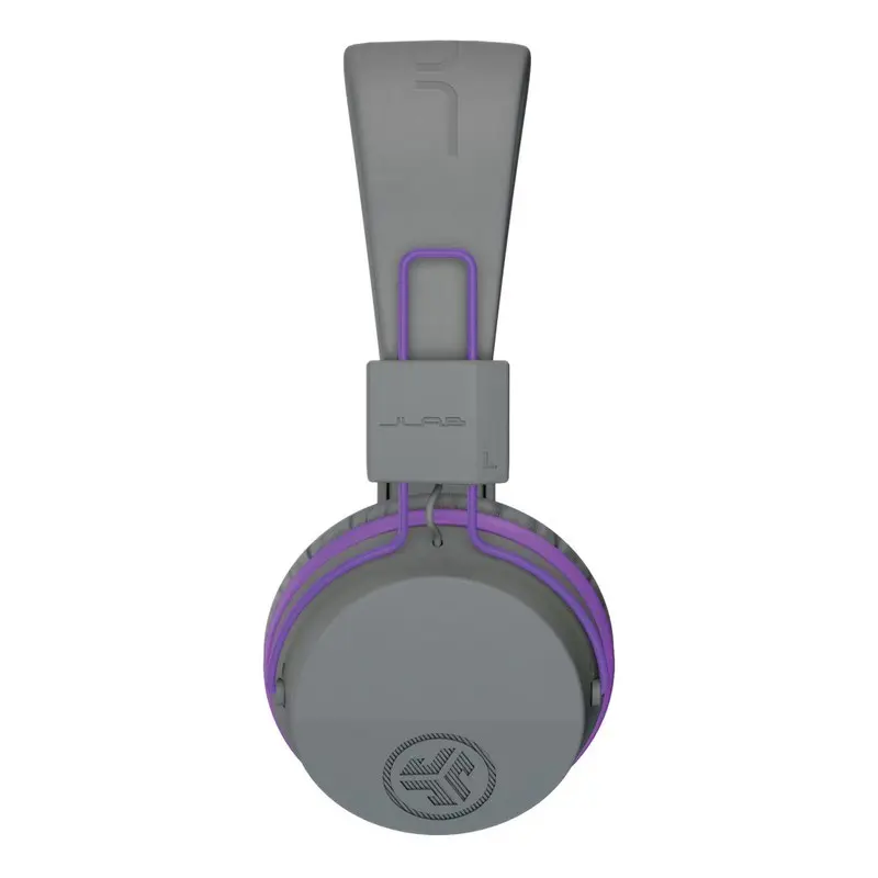 JLab Audio JBuddies Kids Wireless Headphones Grey Purple