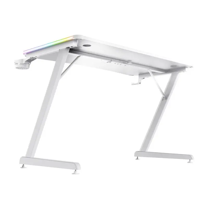 Trust GXT 709 Luminus RGB LED Illuminated White Gaming Desk