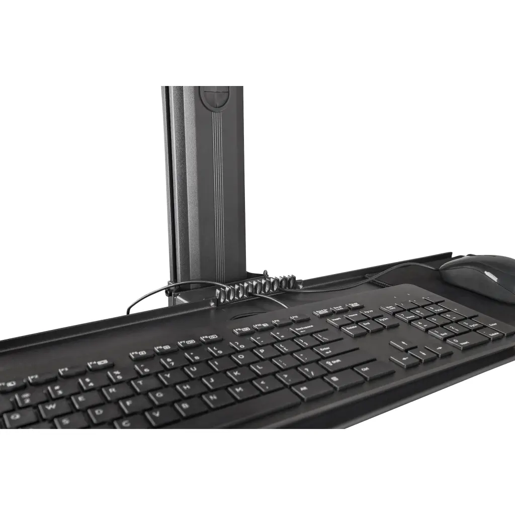 Startech.com Mobile Workstation with Monitor Mount CPU /PC Holder Keyboard Tray Height Adjustable