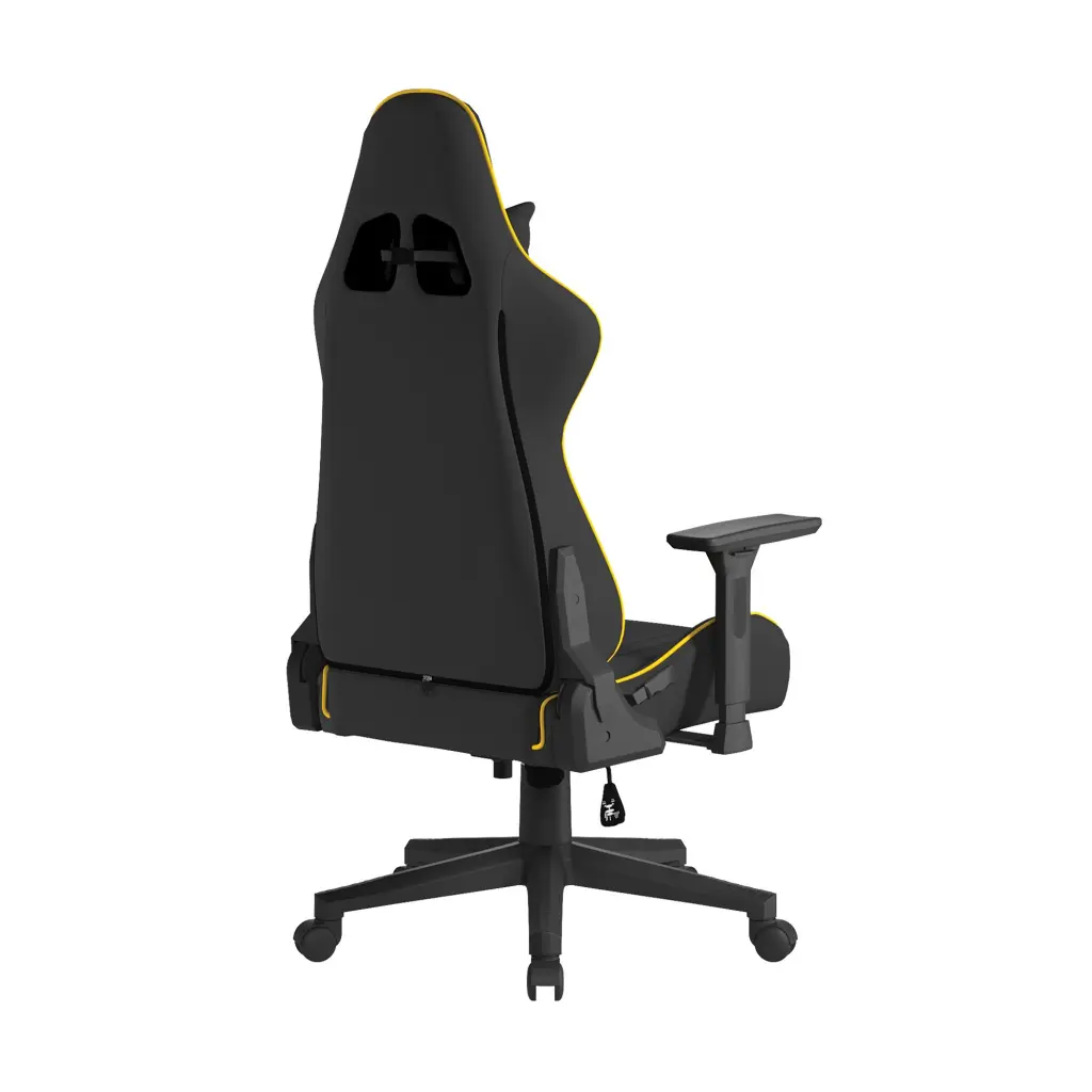 Nautilus Designs Apollo Ergonomic Gaming Chair With 4D Multi-Dimensional Armrests and 155 Degree Tilt Yellow/Black - BCP/B390/BK-YL