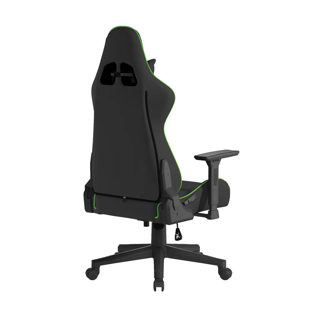 Nautilus Designs Apollo Ergonomic Gaming Chair With 4D Multi-Dimensional Armrests and 155 Degree Tilt Green/Black - BCP/B390/BK-GN