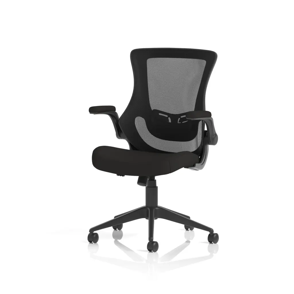 Dynamic Orbit High Mesh Back Task Office Chair With Black Seat and Flip Up Arms - OP000326