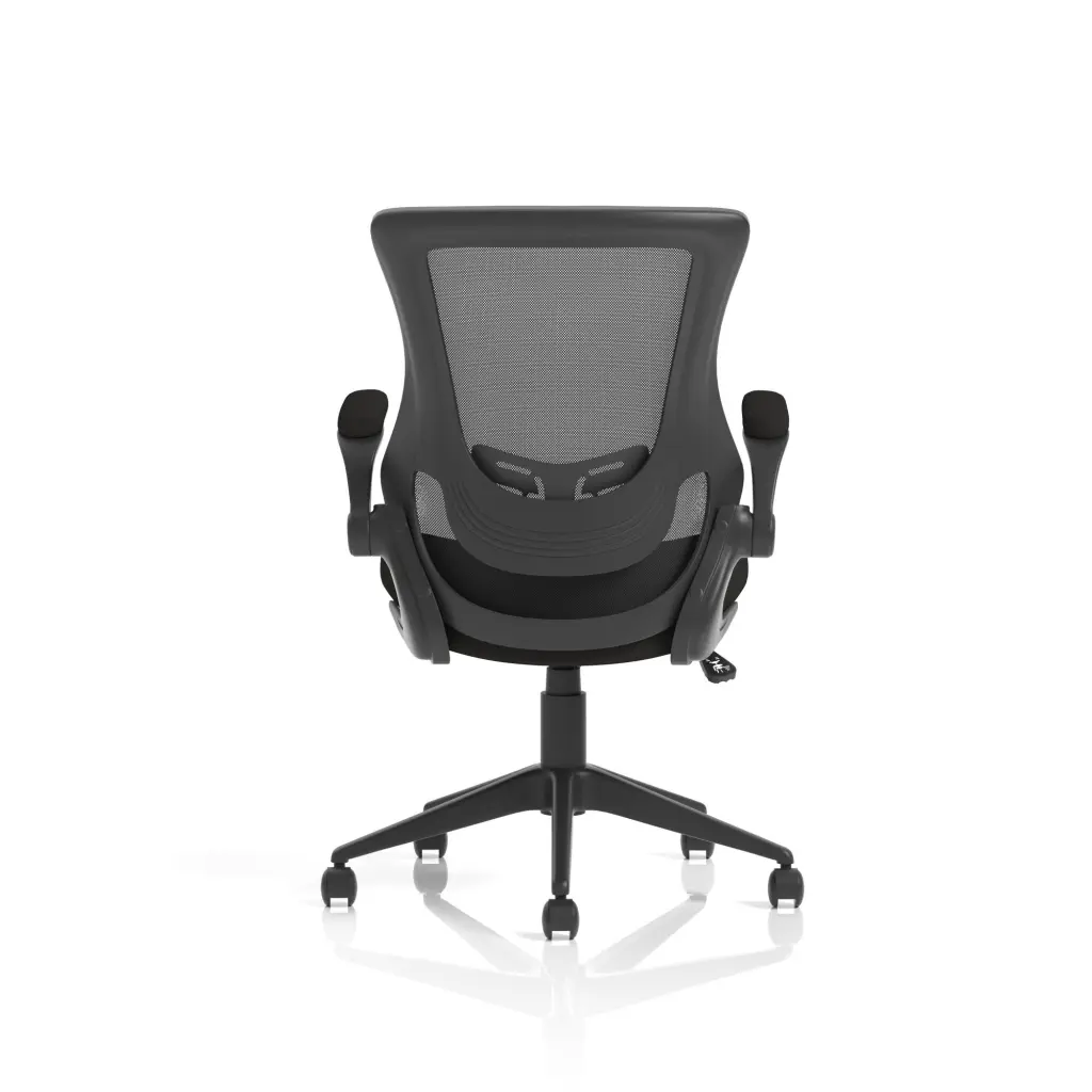 Dynamic Orbit High Mesh Back Task Office Chair With Black Seat and Flip Up Arms - OP000326