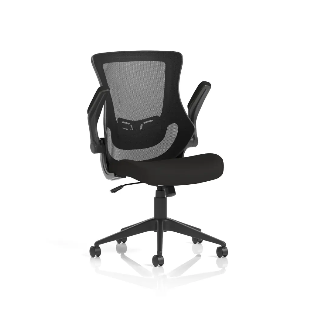 Dynamic Orbit High Mesh Back Task Office Chair With Black Seat and Flip Up Arms - OP000326