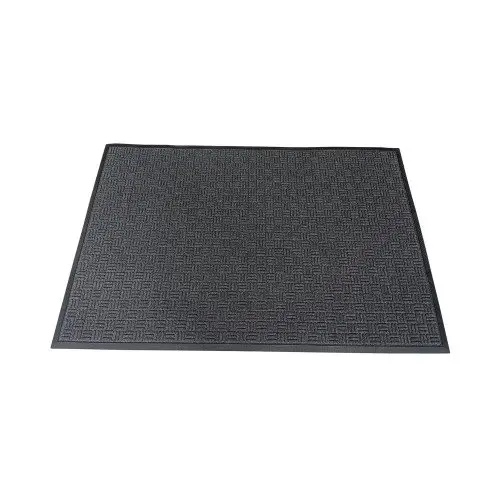 Floortex Doortex Heavy-duty Ribmat Entrance Mat For Indoor and Outdoor Use 100% Natural Rubber and Slip Resistant 90x150cm Charcoal - EREMFLRU0011