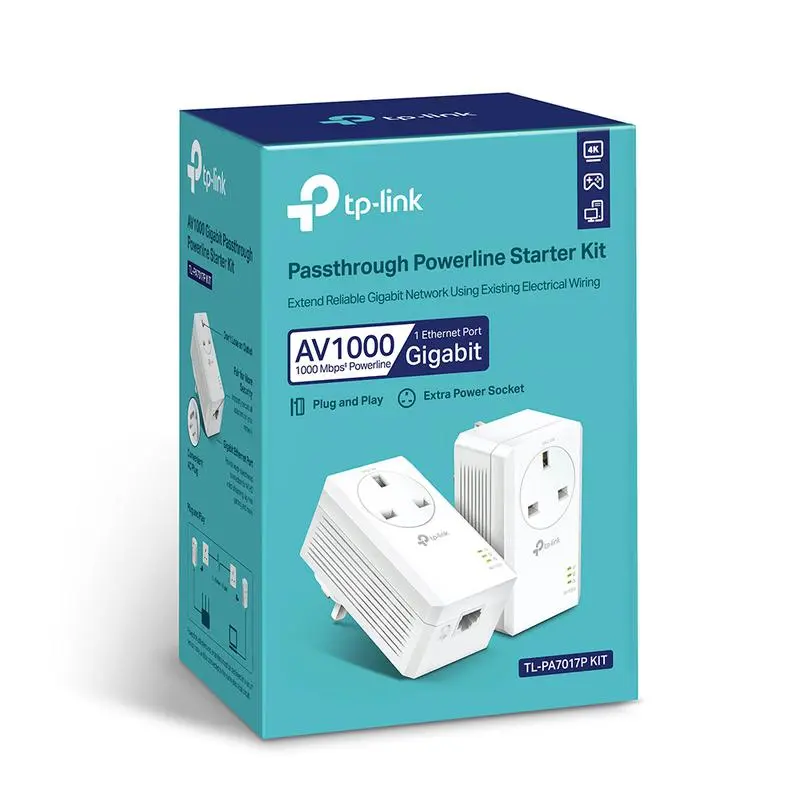 TP-Link AV1000 GB Passthrough Powerline Starter