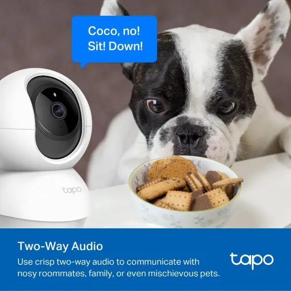 TP-Link Tapo C200P2 Pan Tilt Home Security Wi-Fi Camera