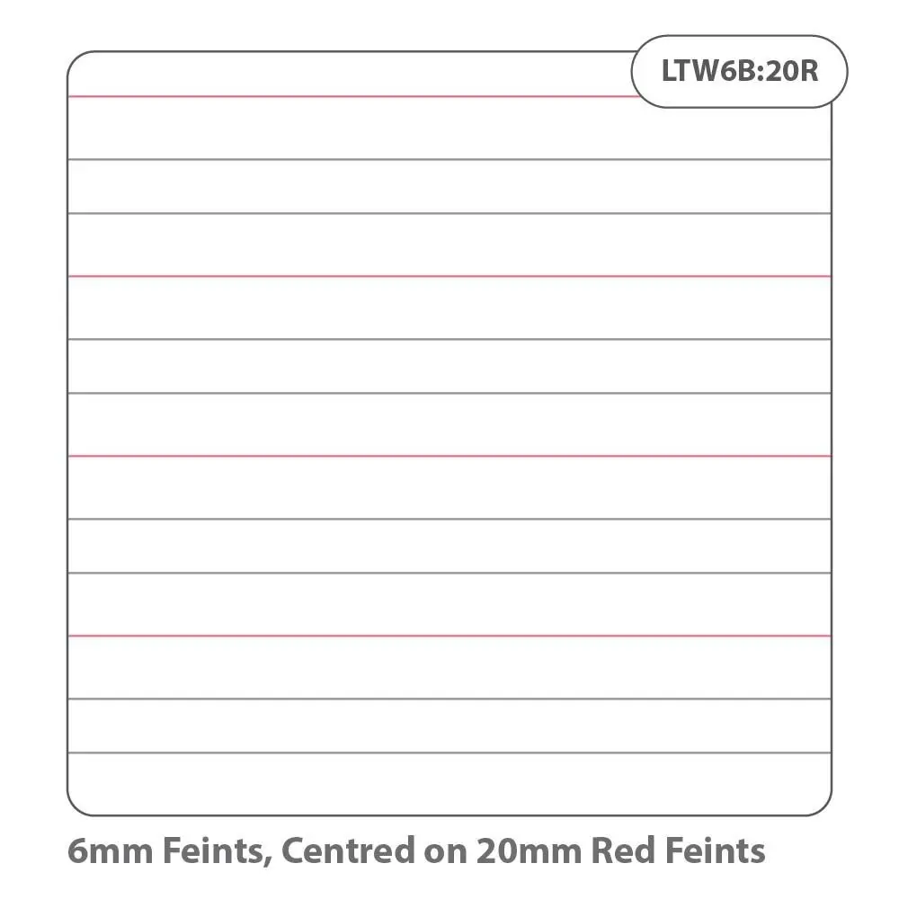 RHINO A4 Learn to Write Book 40 Page Red Wide-Ruled (Pack 100) - VEX334-620-8