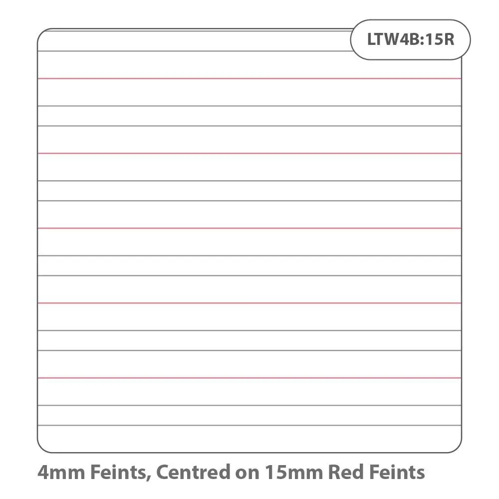 RHINO A4 Learn To Write Book 40 Page Narrow-Ruled Red & Grey Lines Purple (Pack 100)  - VEX334-415-2