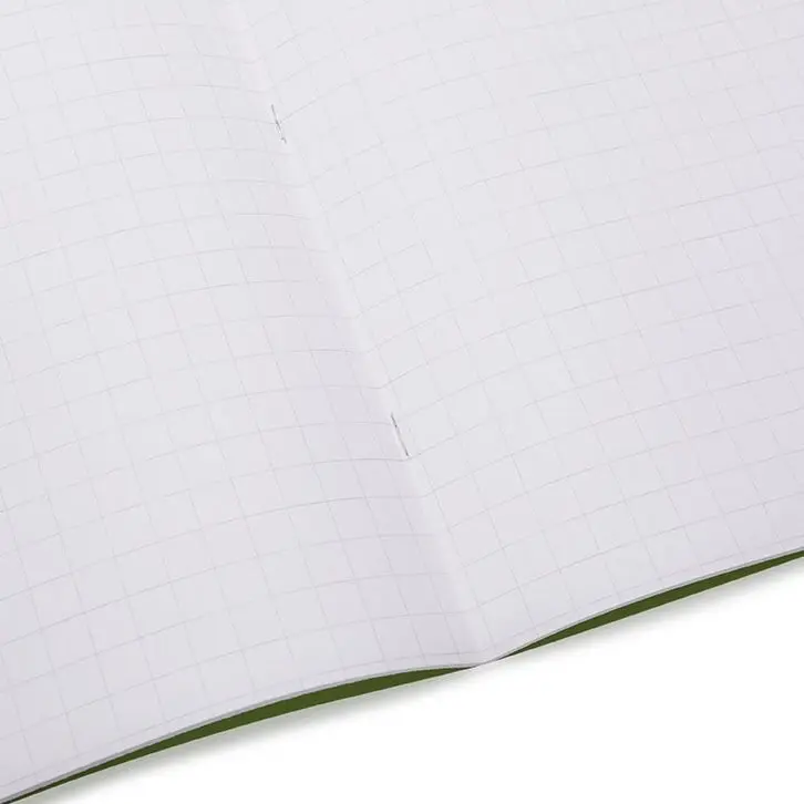 RHINO A4+ (13 x 9 inch) Oversized Exercise Book 80 Page 10mm Squared Light Green (Pack 50) - VDU080-328-6