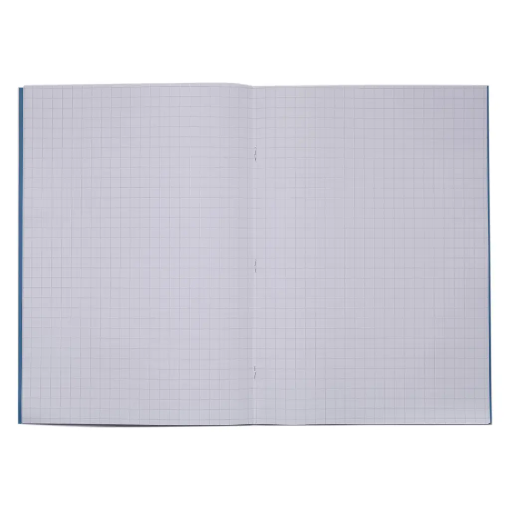 RHINO A4+ (13 x 9 inch) Oversized Exercise Book 80 Page 10mm Squared Light Blue (Pack 50) - VDU080-317-2